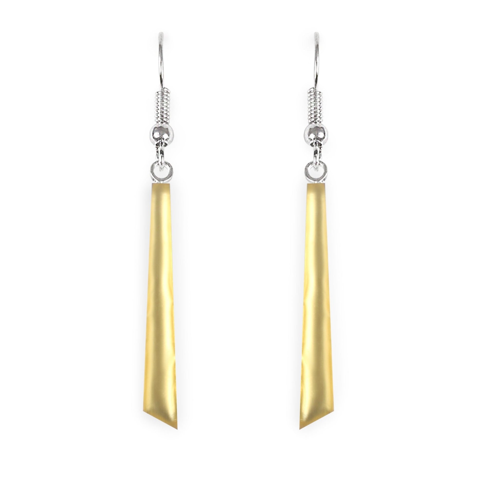 Palomino Icicle Matte Long Fish Hook Earrings | The Jewellery Stop