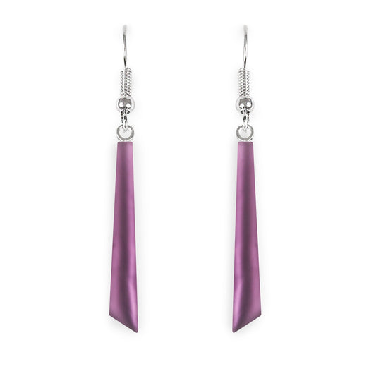 Rainbow Icicle Matte Long Fish Hook Earrings | The Jewellery Stop