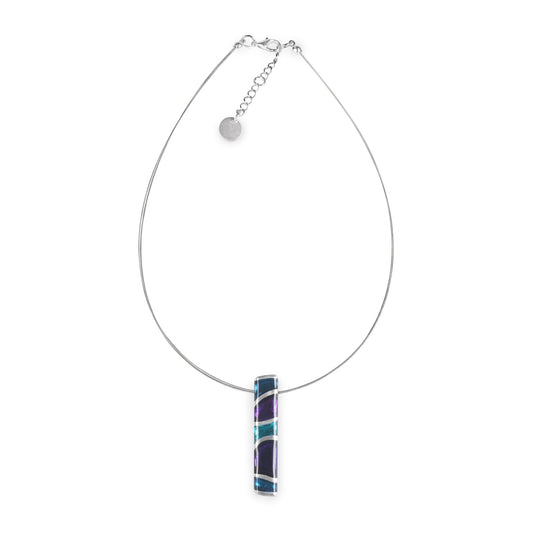 Peacock Lava Shiny Pendant | The Jewellery Stop