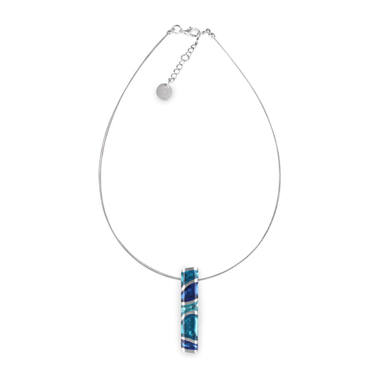 Turquoise Lava Shiny Pendant