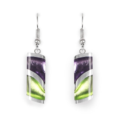Sherbet Lava Shiny Fish Hook Earrings | The Jewellery Stop