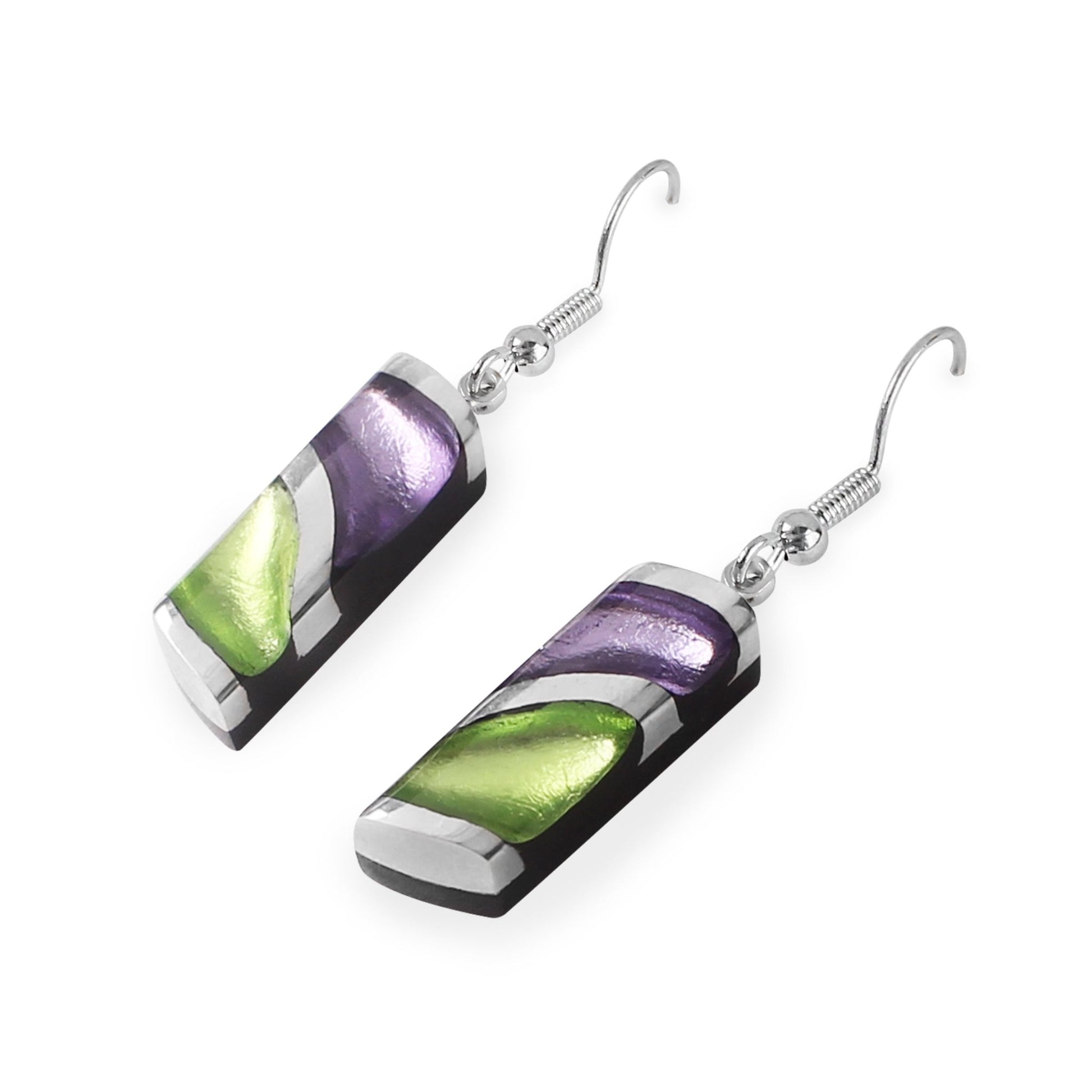 Sherbet Lava Shiny Fish Hook Earrings | The Jewellery Stop