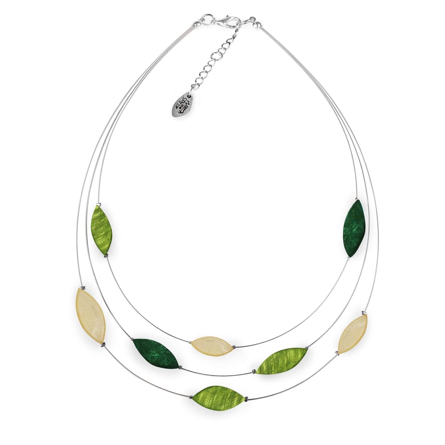 Kiwi Petal Shiny Necklace