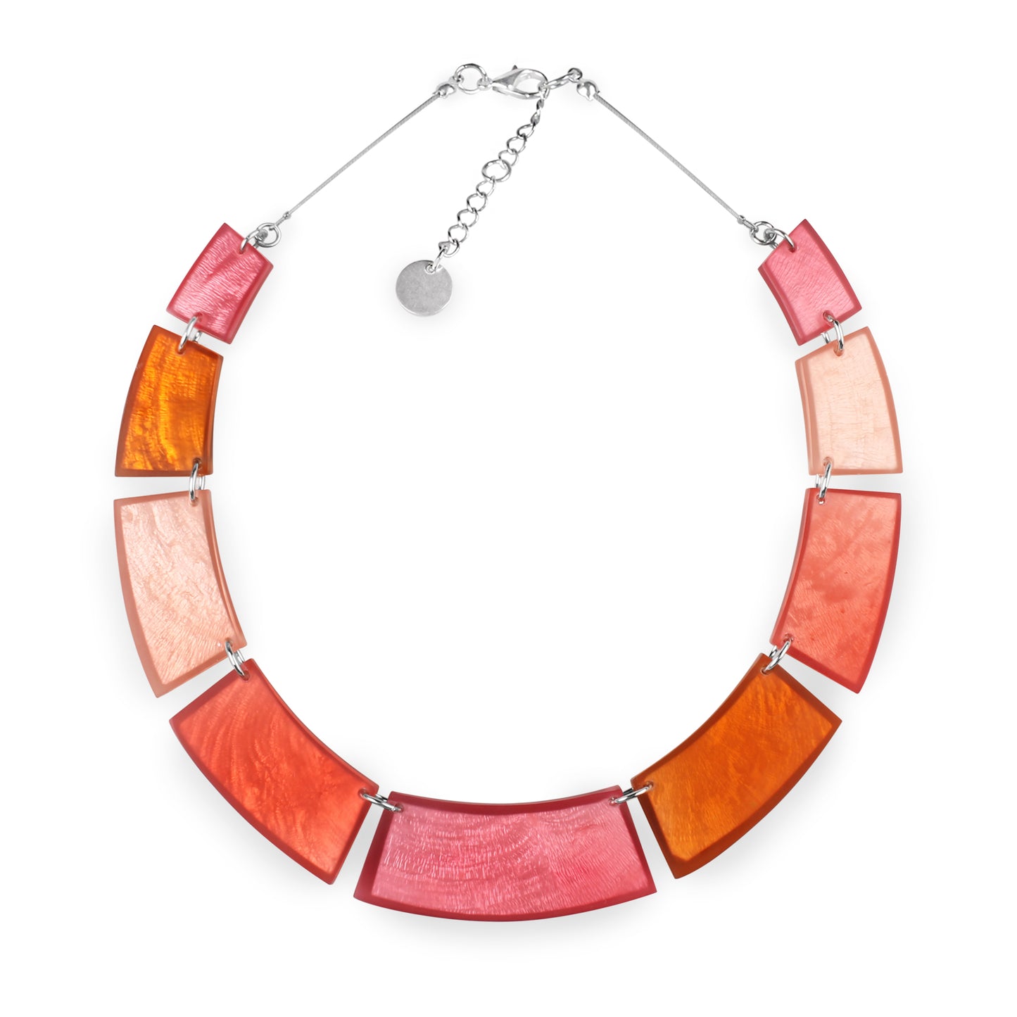 Coral Shell Collar Matte Necklace