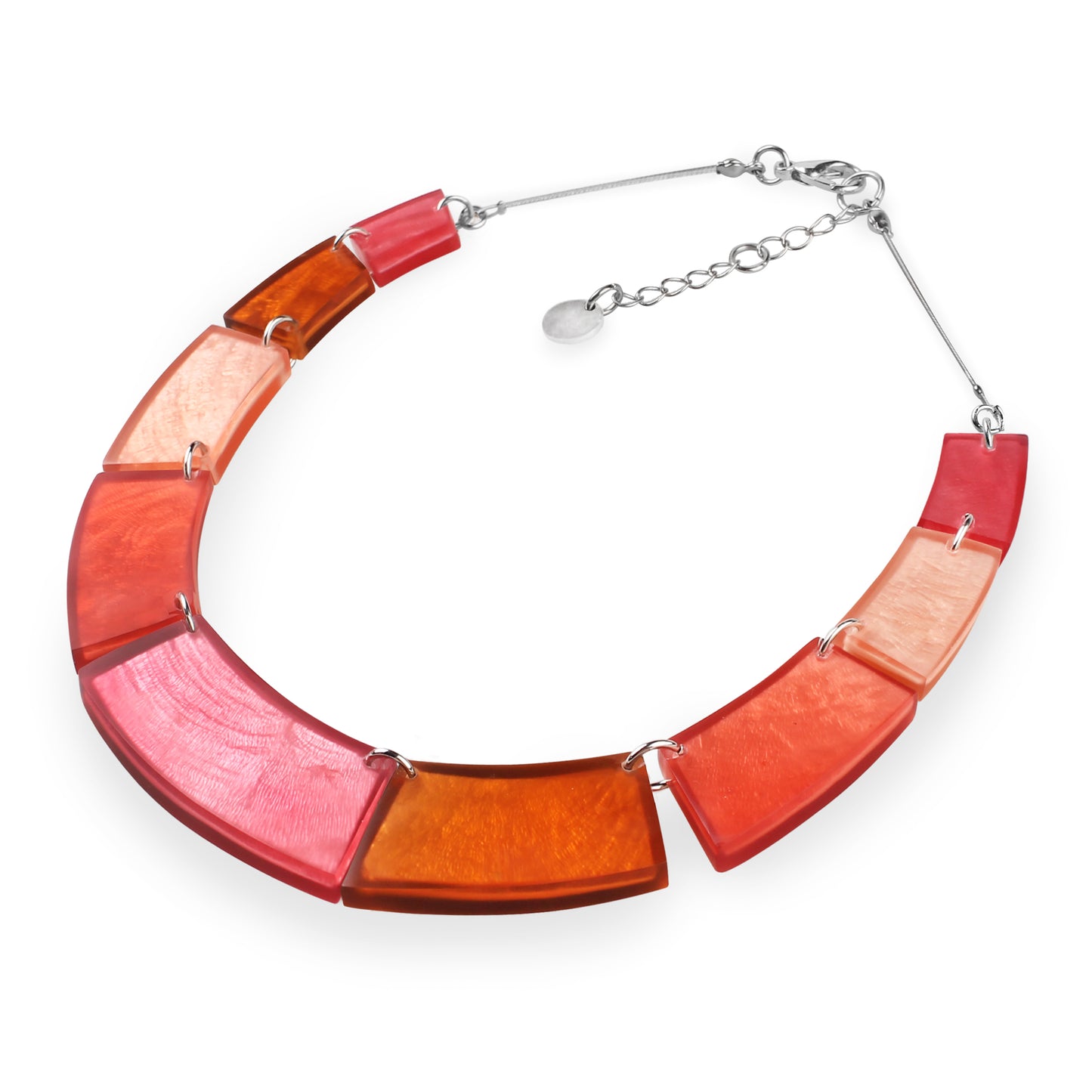 Coral Shell Collar Matte Necklace