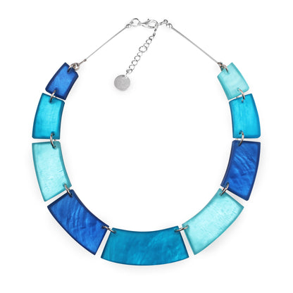 Turquoise Shell Collar Matte Necklace