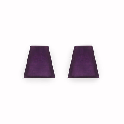 Peacock Shell Collar Matte Stud Earrings | The Jewellery Stop