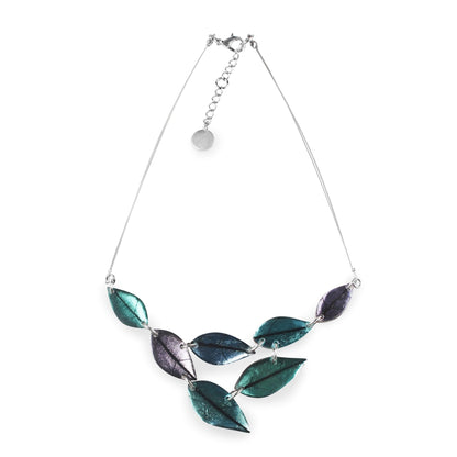 Fjord Skeletal Leaf Shiny Necklace | The Jewellery Stop