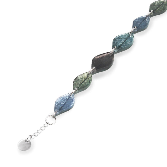 Pear Skeletal Leaf Shiny Bracelet | The Jewellery Stop