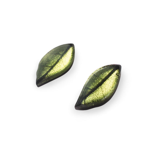 Citrus Skeletal Leaf Shiny Stud Earrings | The Jewellery Stop