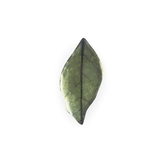 Pear Skeletal Leaf Shiny Brooch | The Jewellery Stop