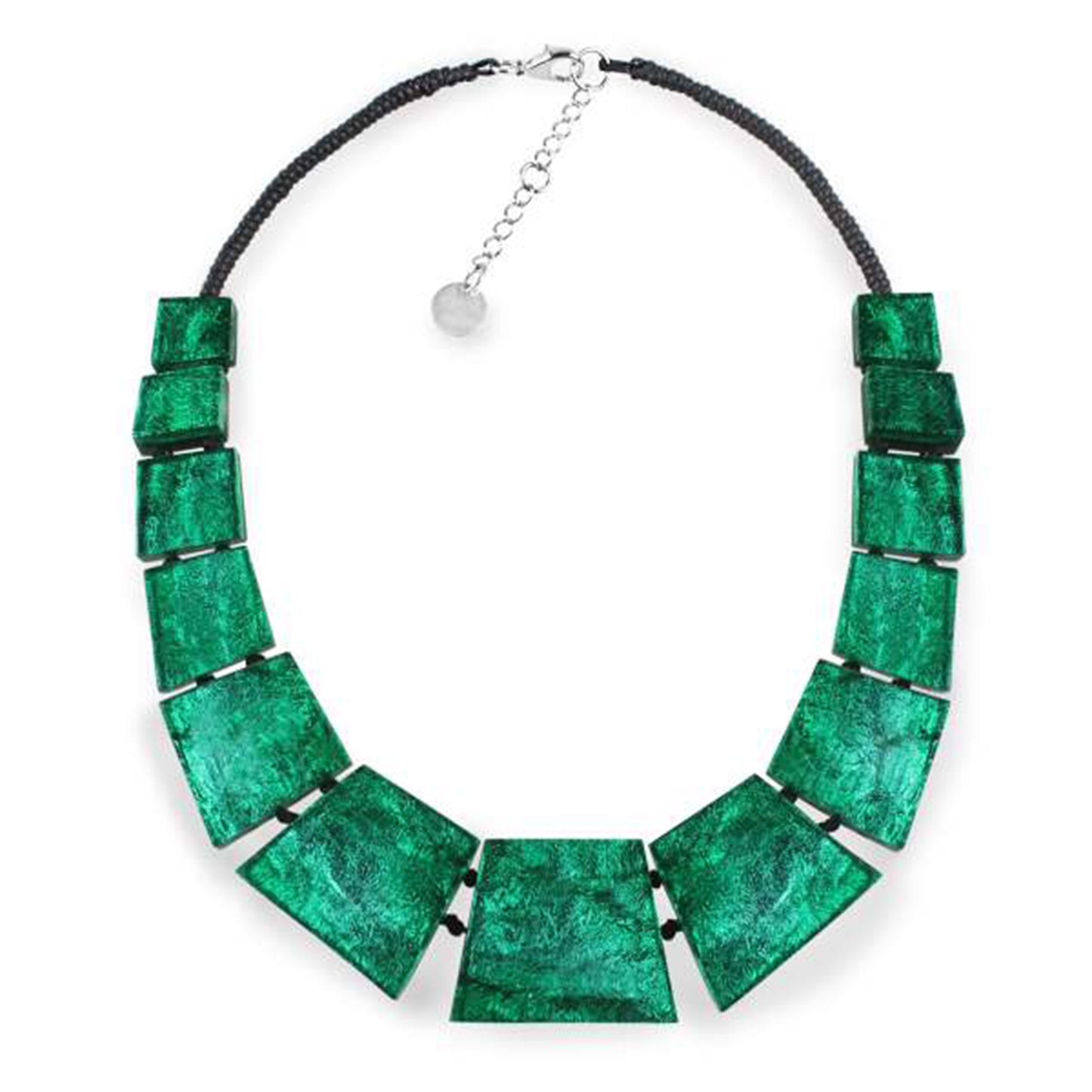 Emerald Aztec Collar Shiny Necklace