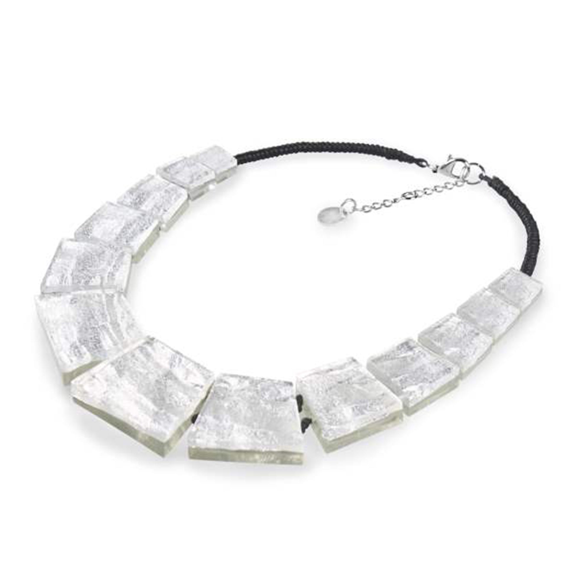 Silver Aztec Collar Shiny Necklace