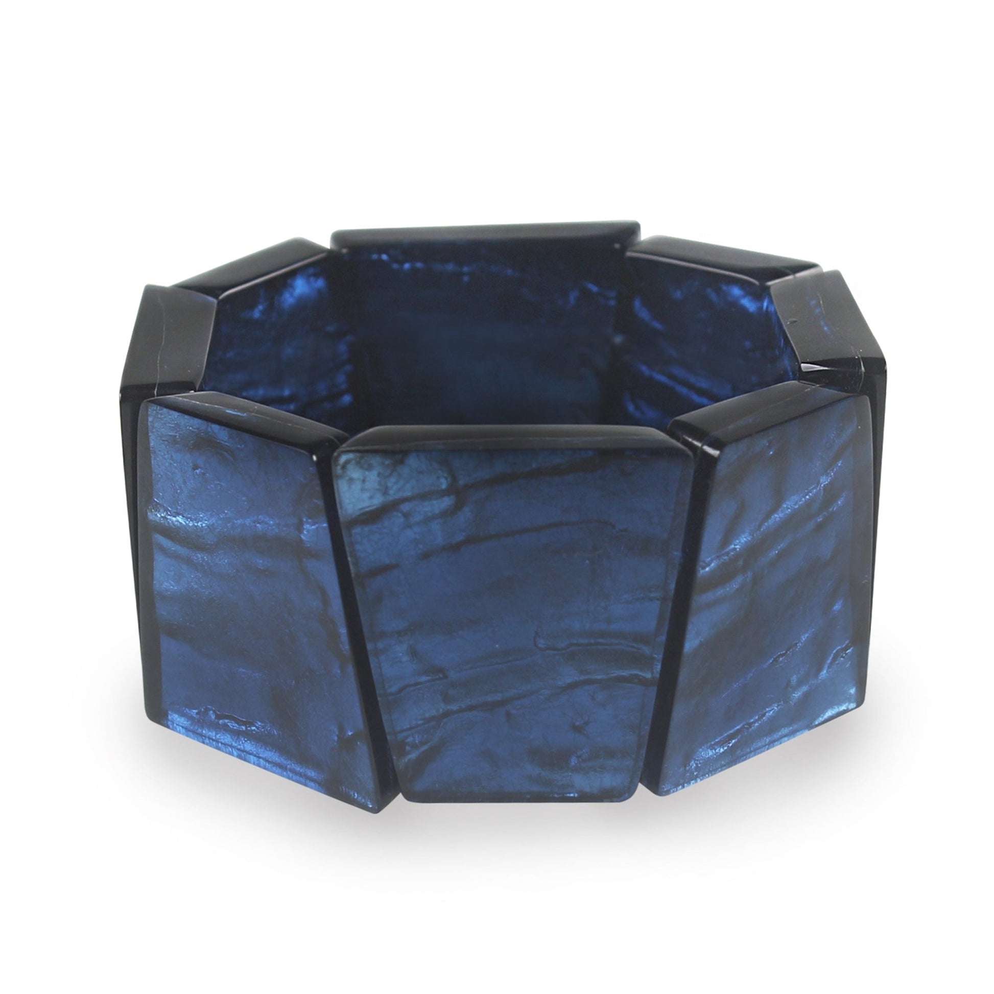 Navy Aztec Shiny Bangle | The Jewellery Stop