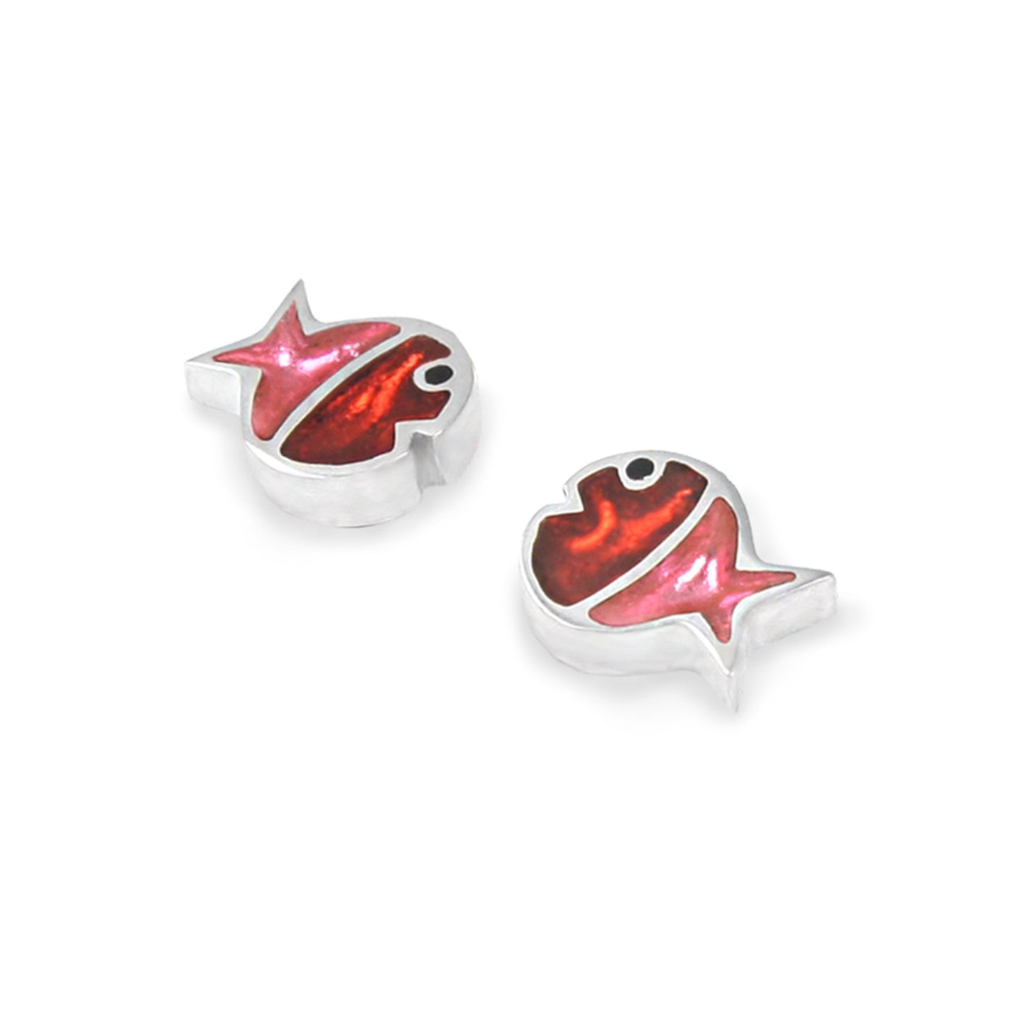 Trifle Bubble Fish Stripe Shiny Stud Earrings | The Jewellery Stop