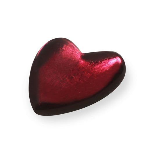 Pink Love Heart Shiny Brooch