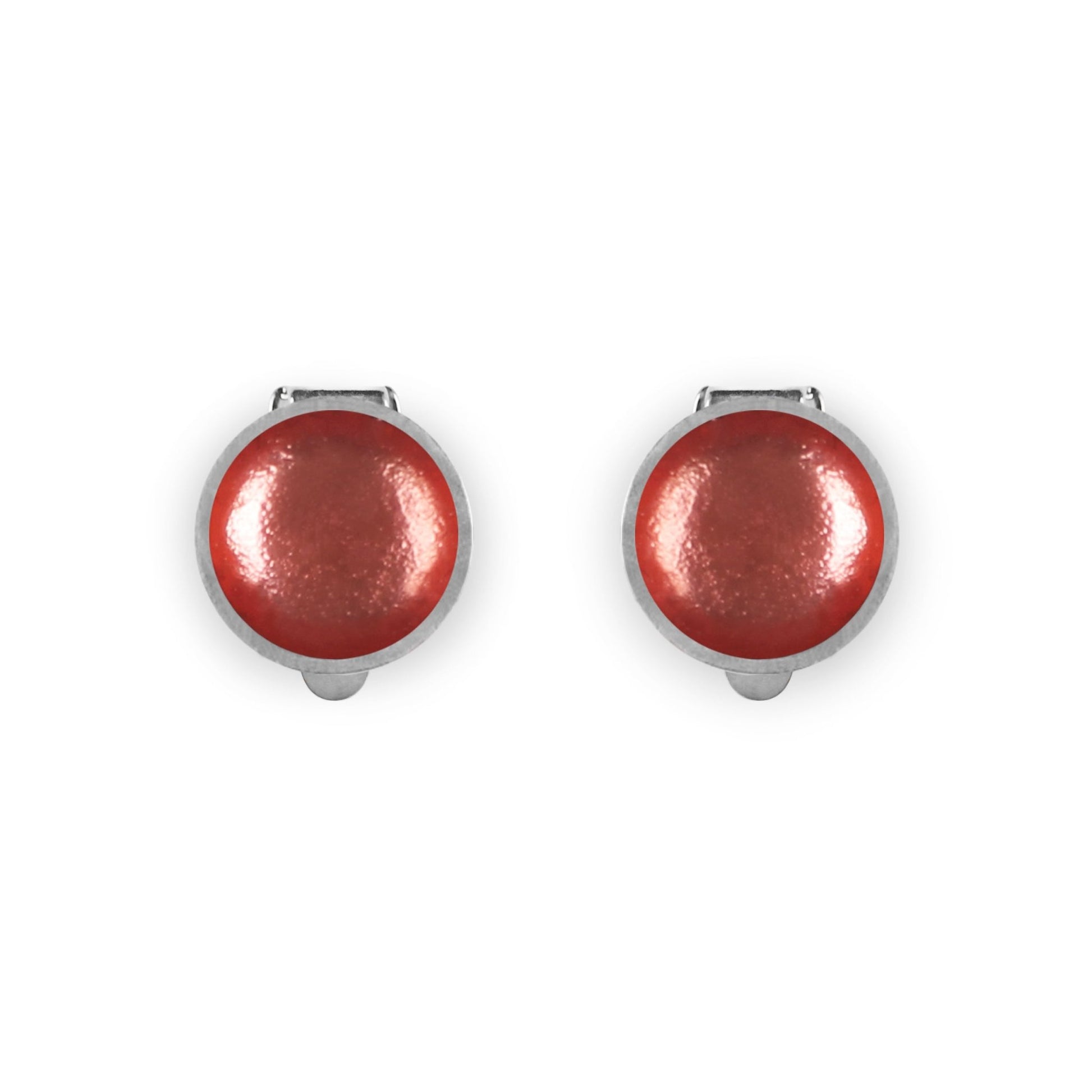 Coral Bubble Extravaganza Shiny Clip Earrings | The Jewellery Stop