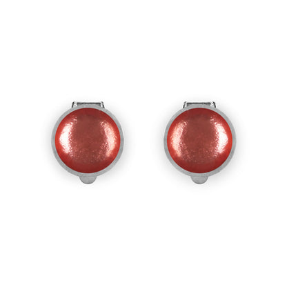 Coral Bubble Extravaganza Shiny Clip Earrings | The Jewellery Stop