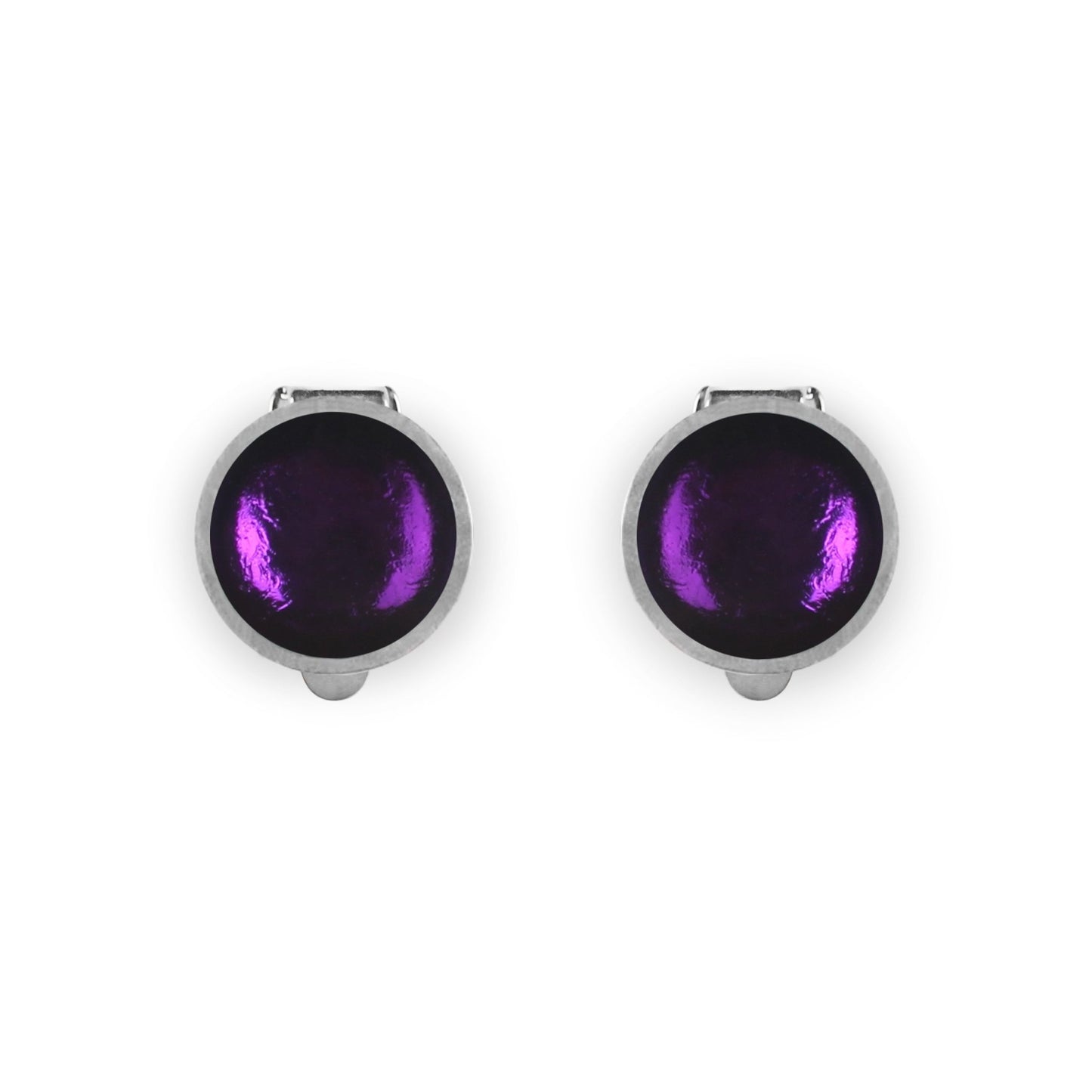 Peacock Bubble Extravaganza Shiny Clip Earrings | The Jewellery Stop