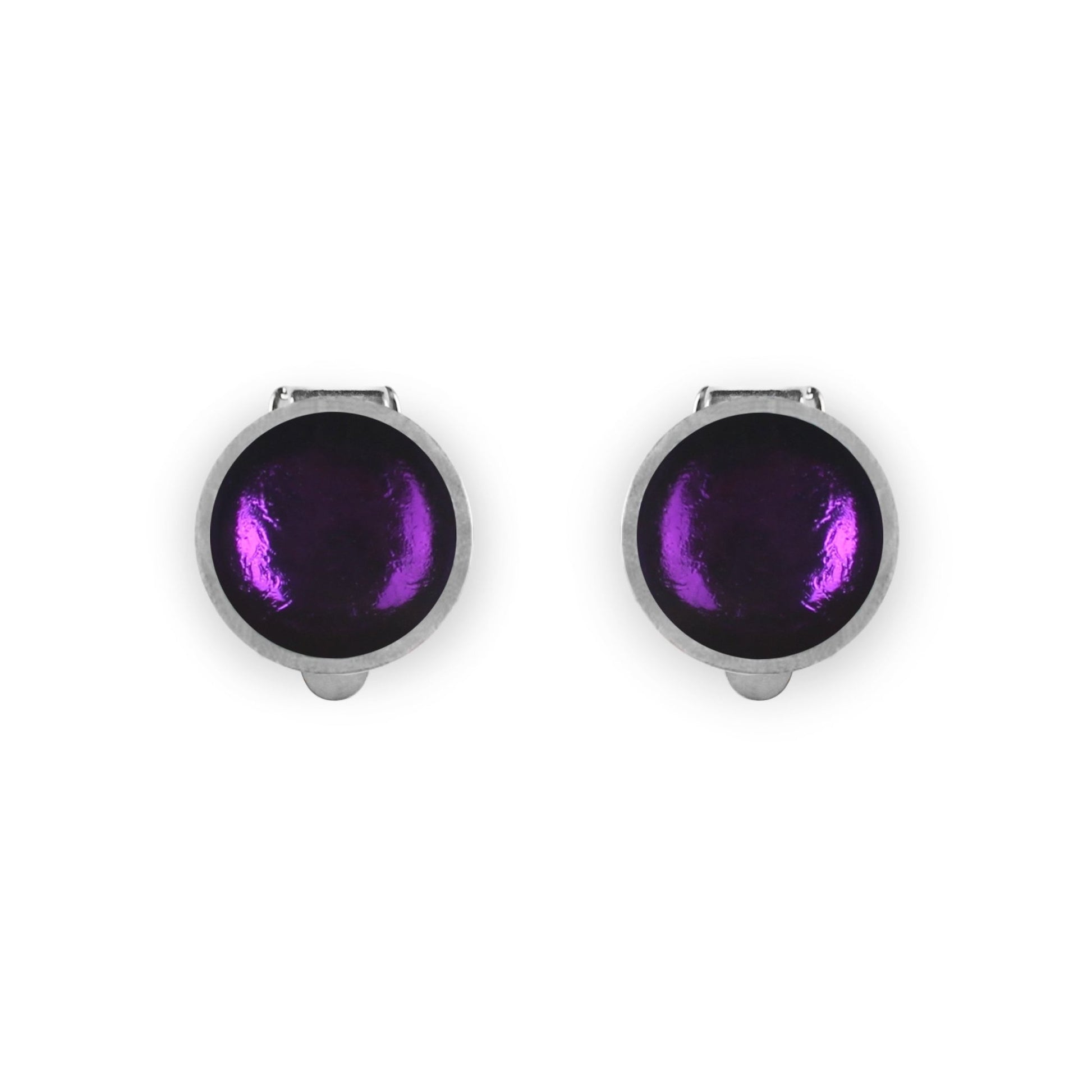 Peacock Bubble Extravaganza Shiny Clip Earrings | The Jewellery Stop