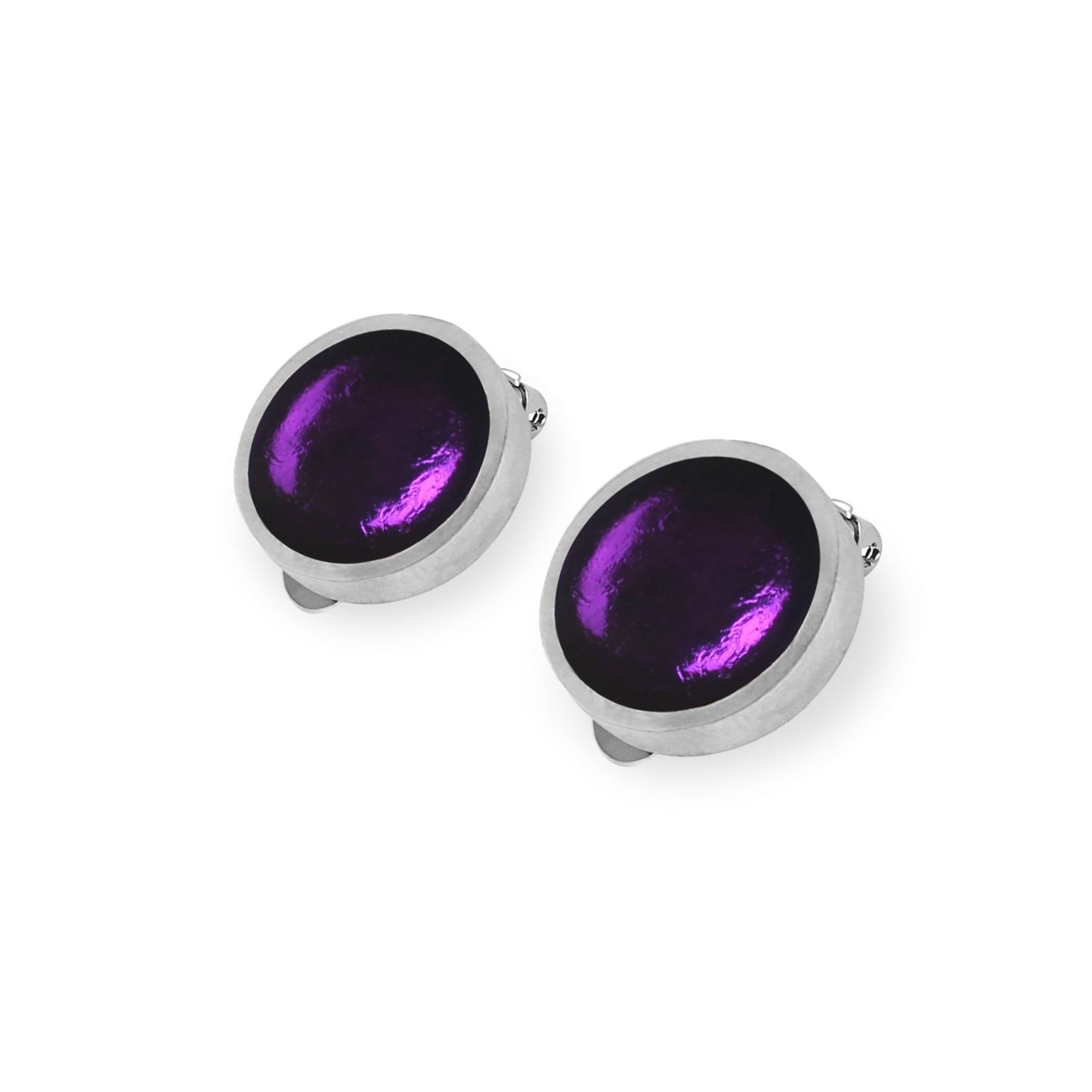 Peacock Bubble Extravaganza Shiny Clip Earrings | The Jewellery Stop
