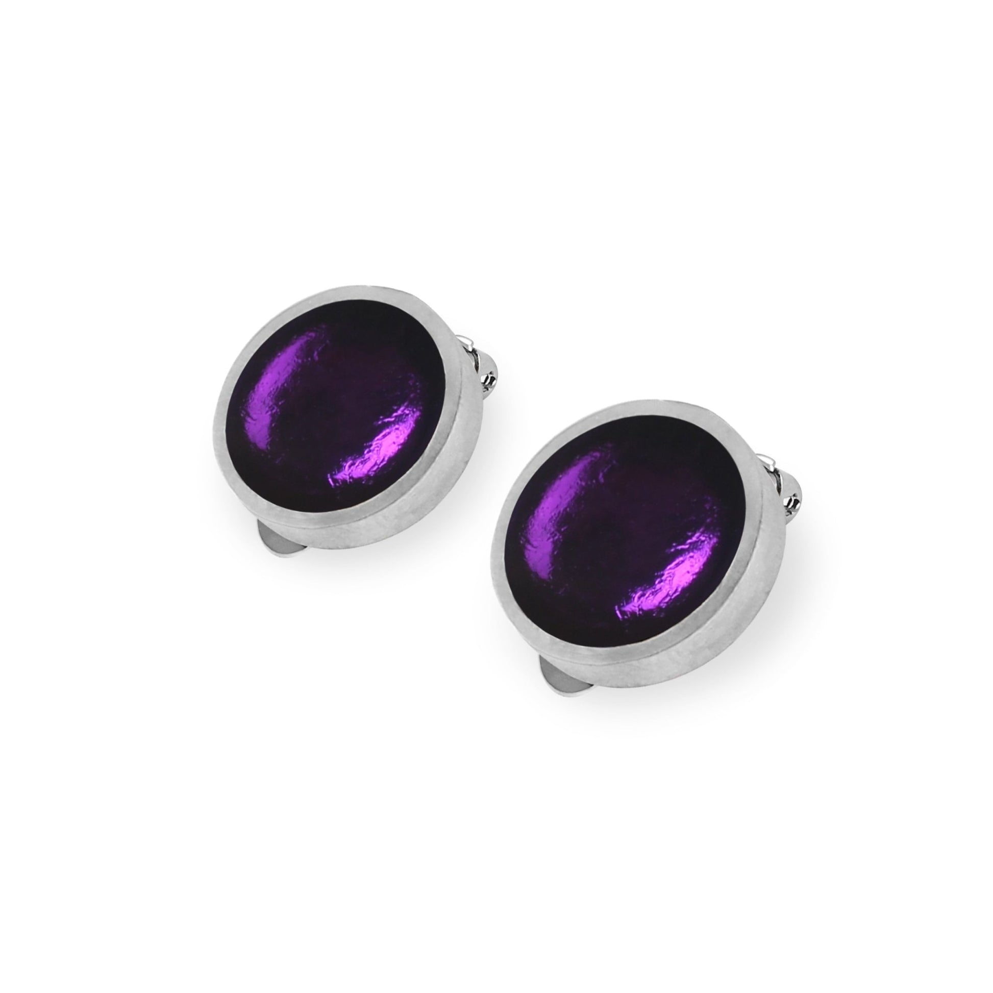 Peacock Bubble Extravaganza Shiny Clip Earrings | The Jewellery Stop
