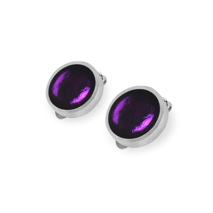Peacock Bubble Extravaganza Shiny Clip Earrings | The Jewellery Stop