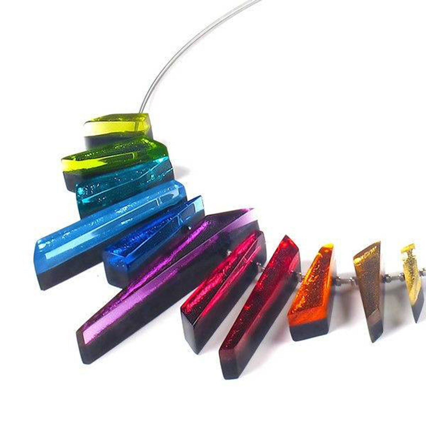 Rainbow Icicle Shiny Necklace