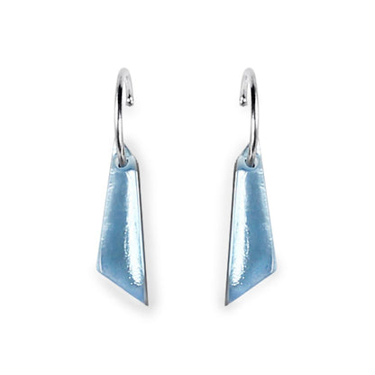 Pear Icicle Shiny Short Creole Earrings | The Jewellery Stop