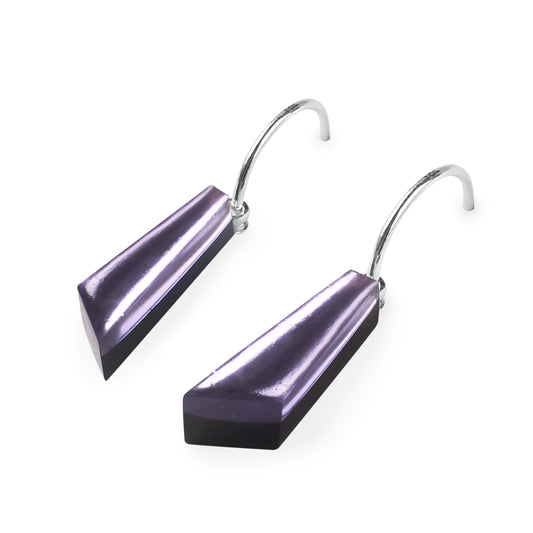 Sherbet Icicle Shiny Short Creole Earrings