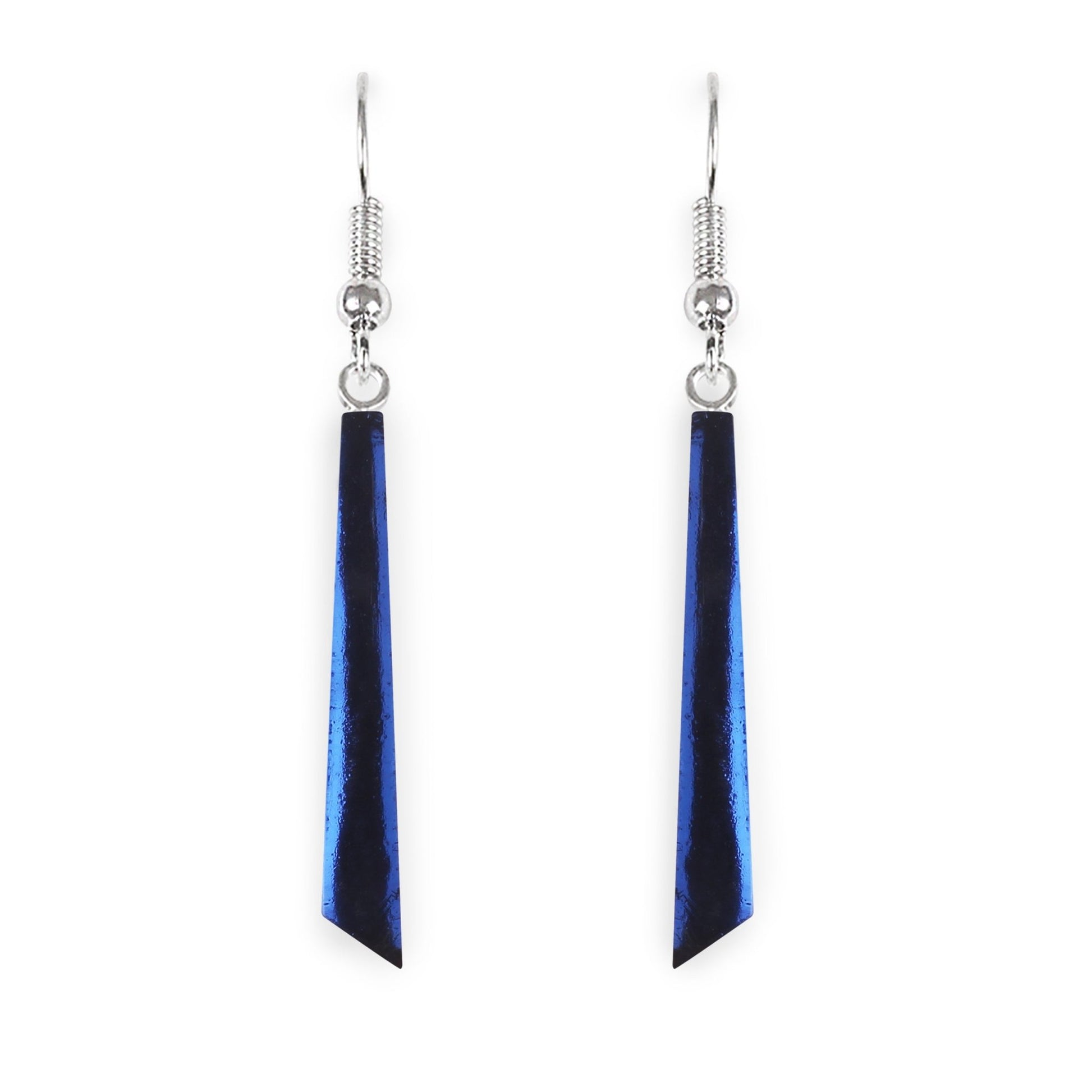 Ocean Icicle Shiny Long Fish Hook Earrings | The Jewellery Stop