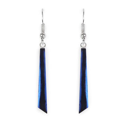 Ocean Icicle Shiny Long Fish Hook Earrings | The Jewellery Stop