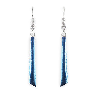 Pear Icicle Shiny Long Fish Hook Earrings | The Jewellery Stop