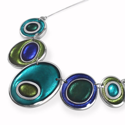 Everglade Organic Circles Shiny Necklace | The Jewellery Stop