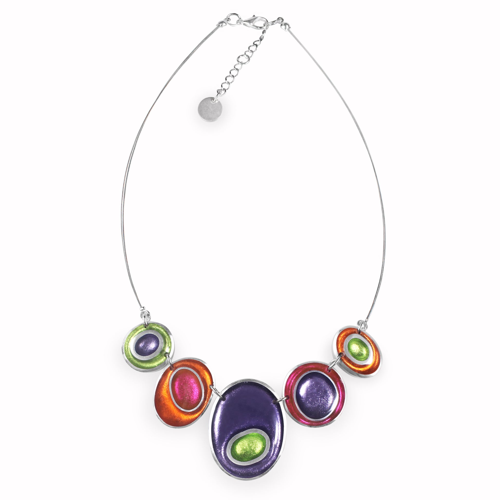 Sherbet Organic Circles Shiny Necklace