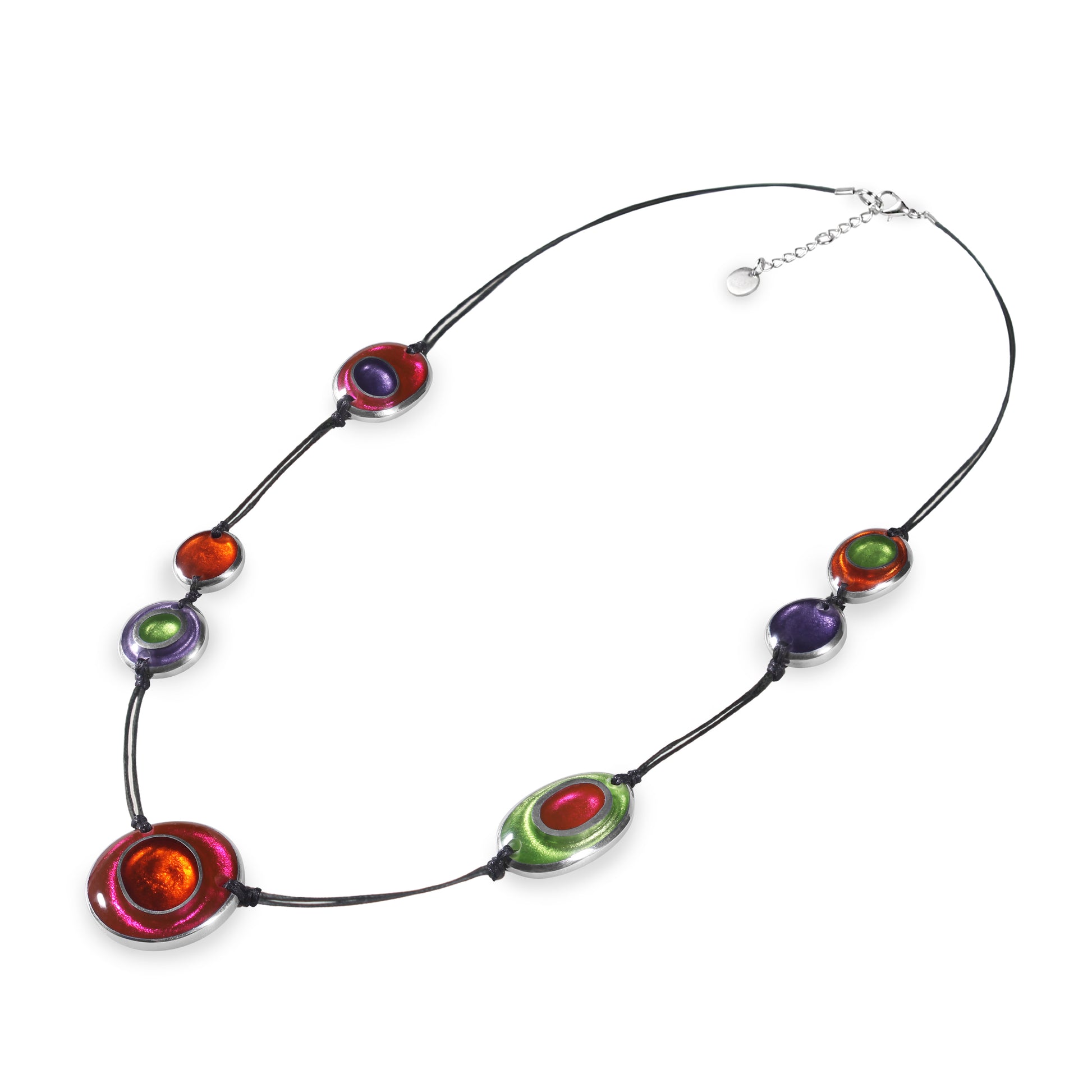 Sherbet Organic Circles Shiny Long Necklace