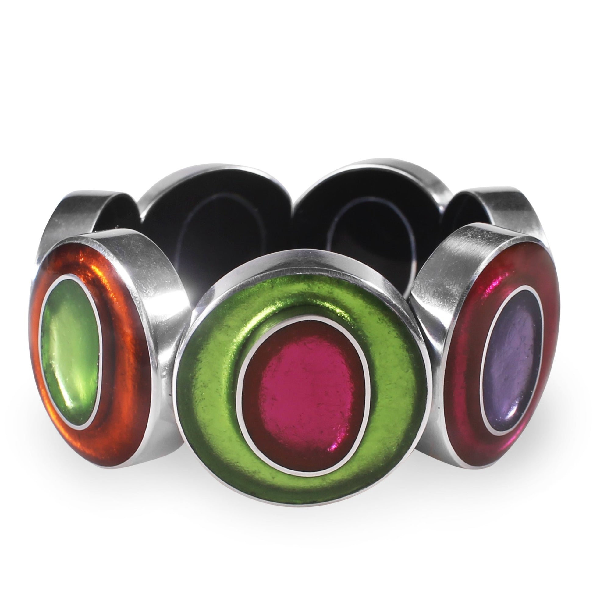 Sherbet Organic Circles Shiny Bangle | The Jewellery Stop
