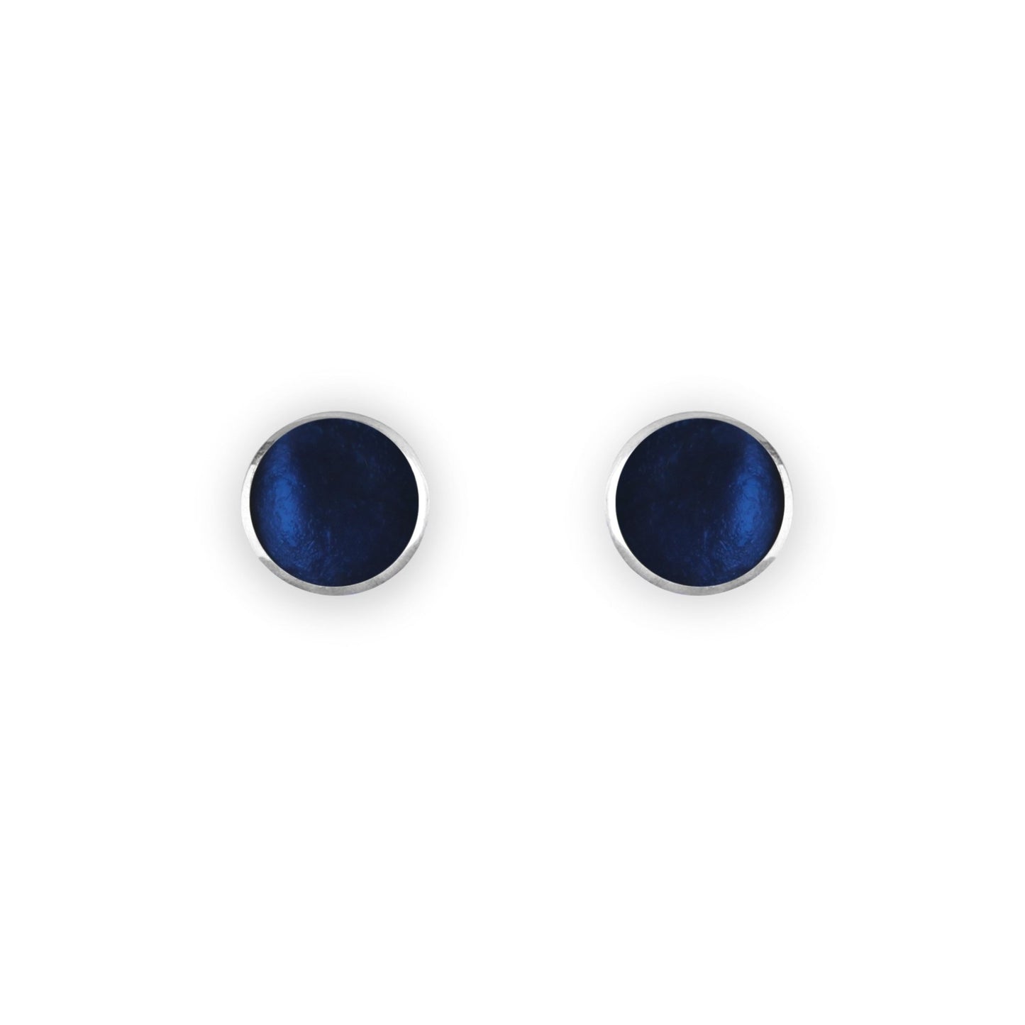 Pacific Organic Circles Shiny Small Stud Earrings | The Jewellery Stop
