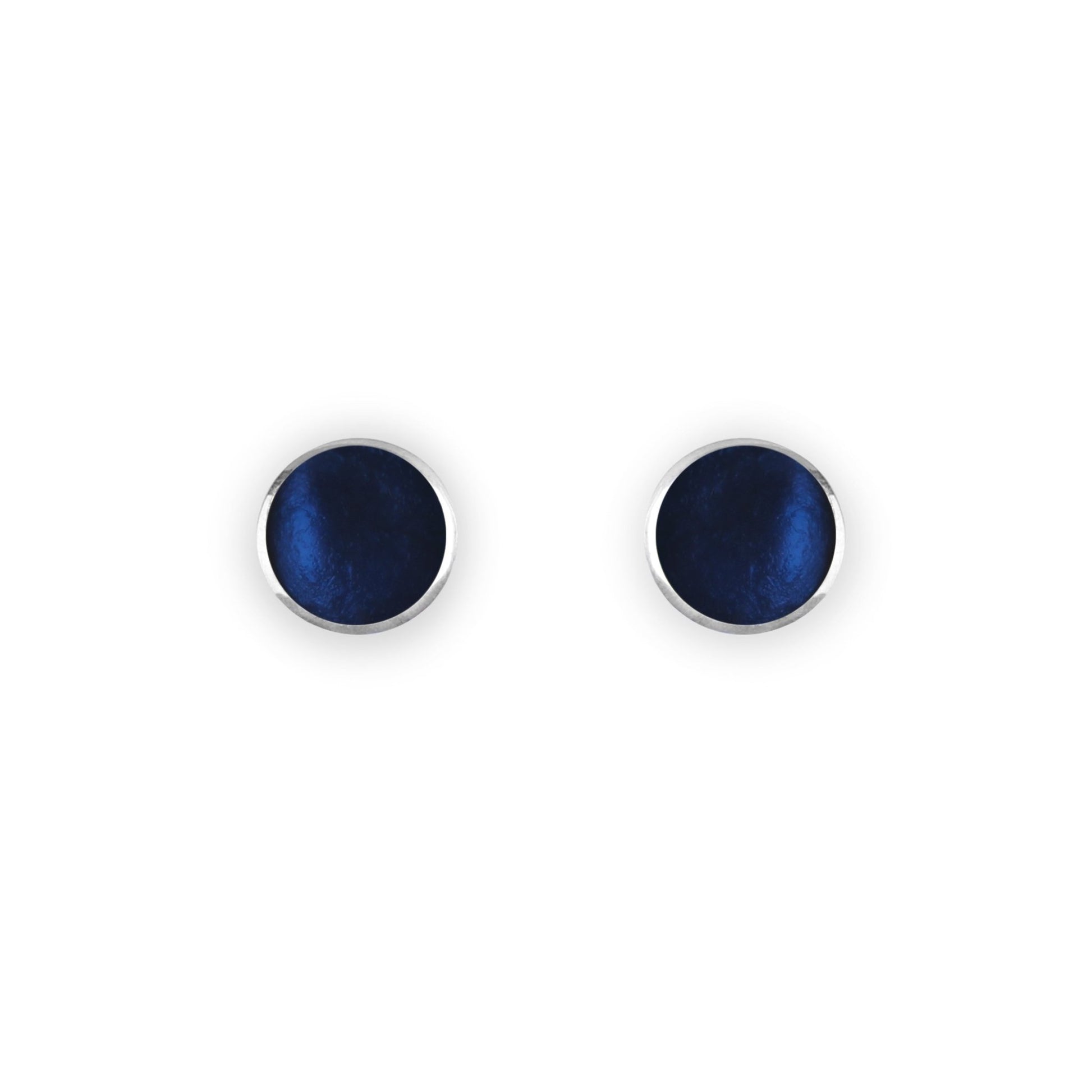 Pacific Organic Circles Shiny Small Stud Earrings | The Jewellery Stop