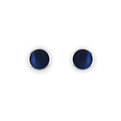 Pacific Organic Circles Shiny Small Stud Earrings | The Jewellery Stop