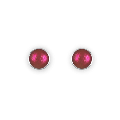Sherbet Organic Circles Shiny Small Stud Earrings | The Jewellery Stop