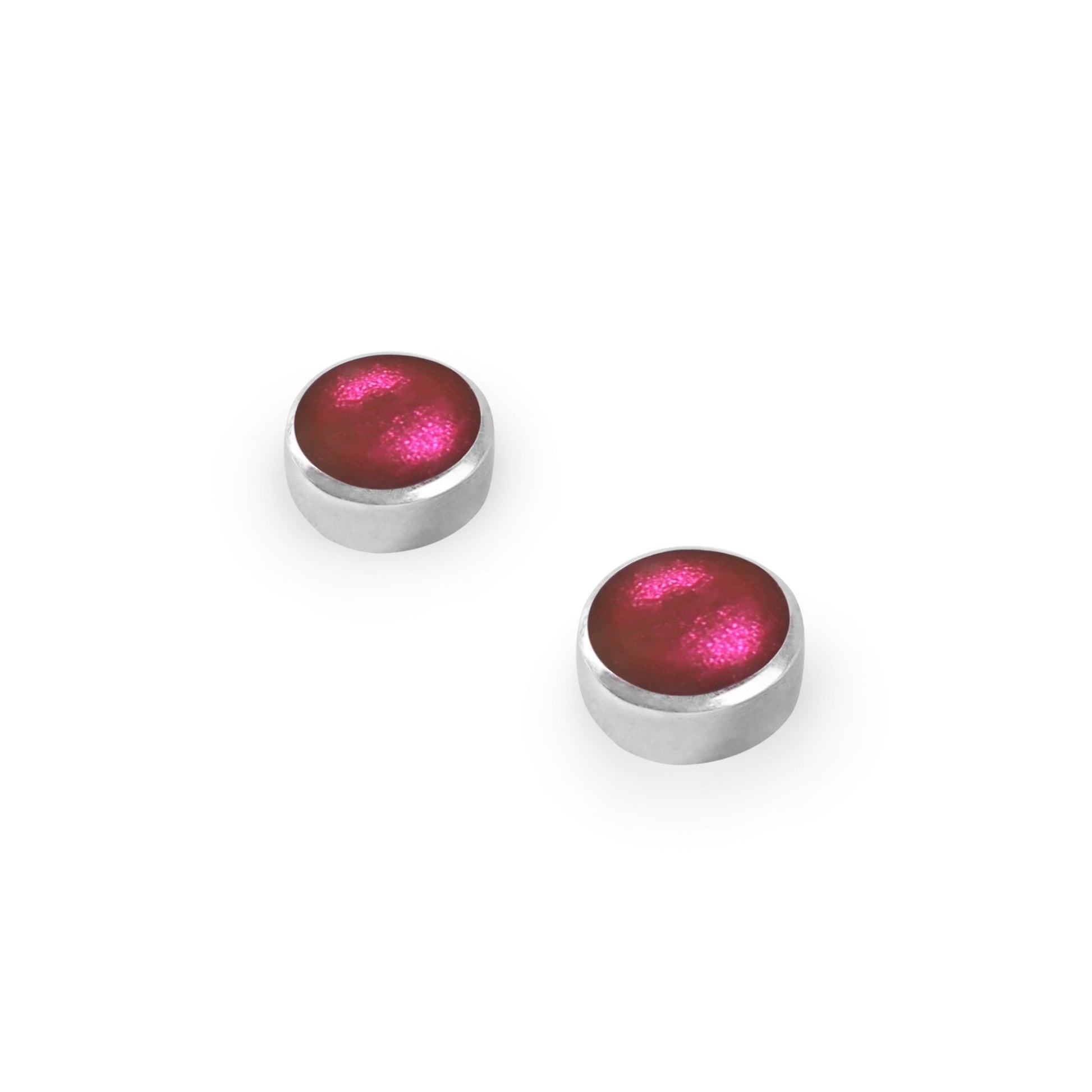 Sherbet Organic Circles Shiny Small Stud Earrings | The Jewellery Stop