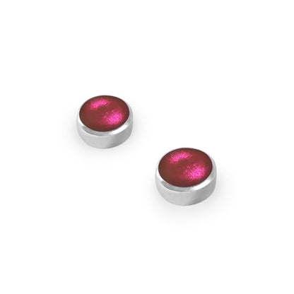 Sherbet Organic Circles Shiny Small Stud Earrings | The Jewellery Stop