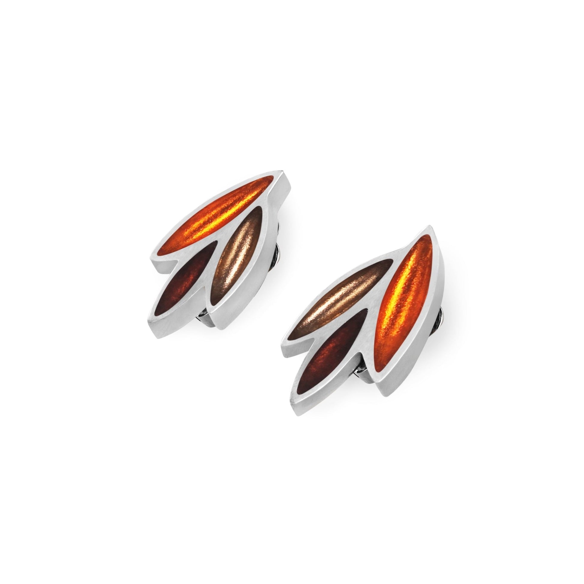 Spice Bamboo Shoot Shiny Clip Earrings | The Jewellery Stop