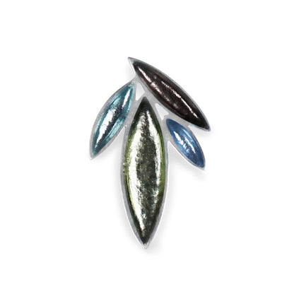 Pear Bamboo Shoot Shiny Brooch | The Jewellery Stop