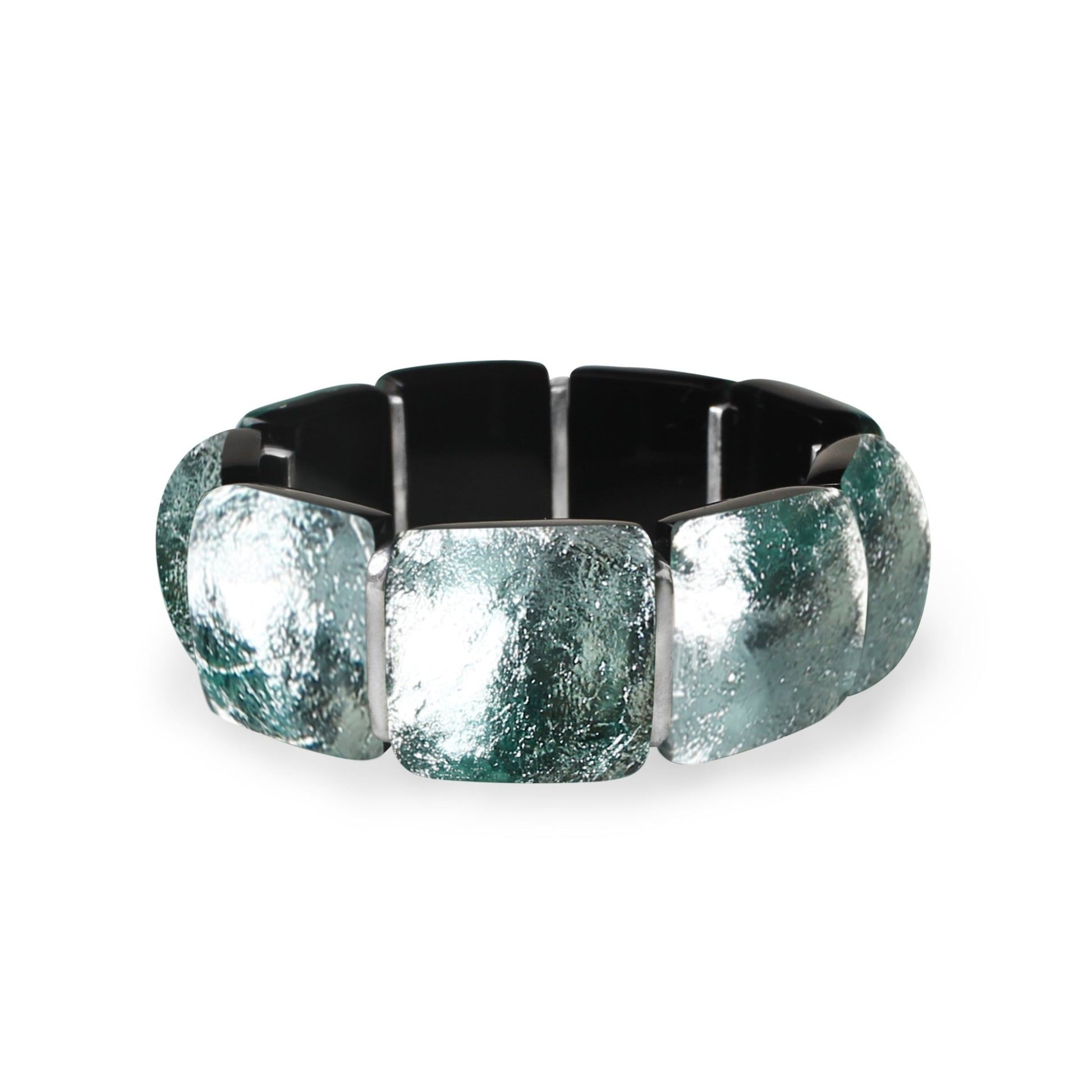 Mint Antique Square Shiny Bangle | The Jewellery Stop