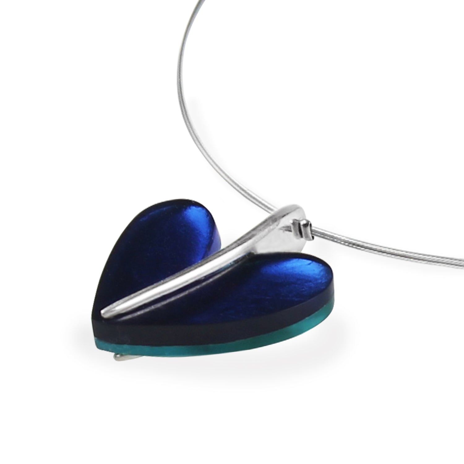 Twilight Lollipop Heart Shiny Double Sided Pendant