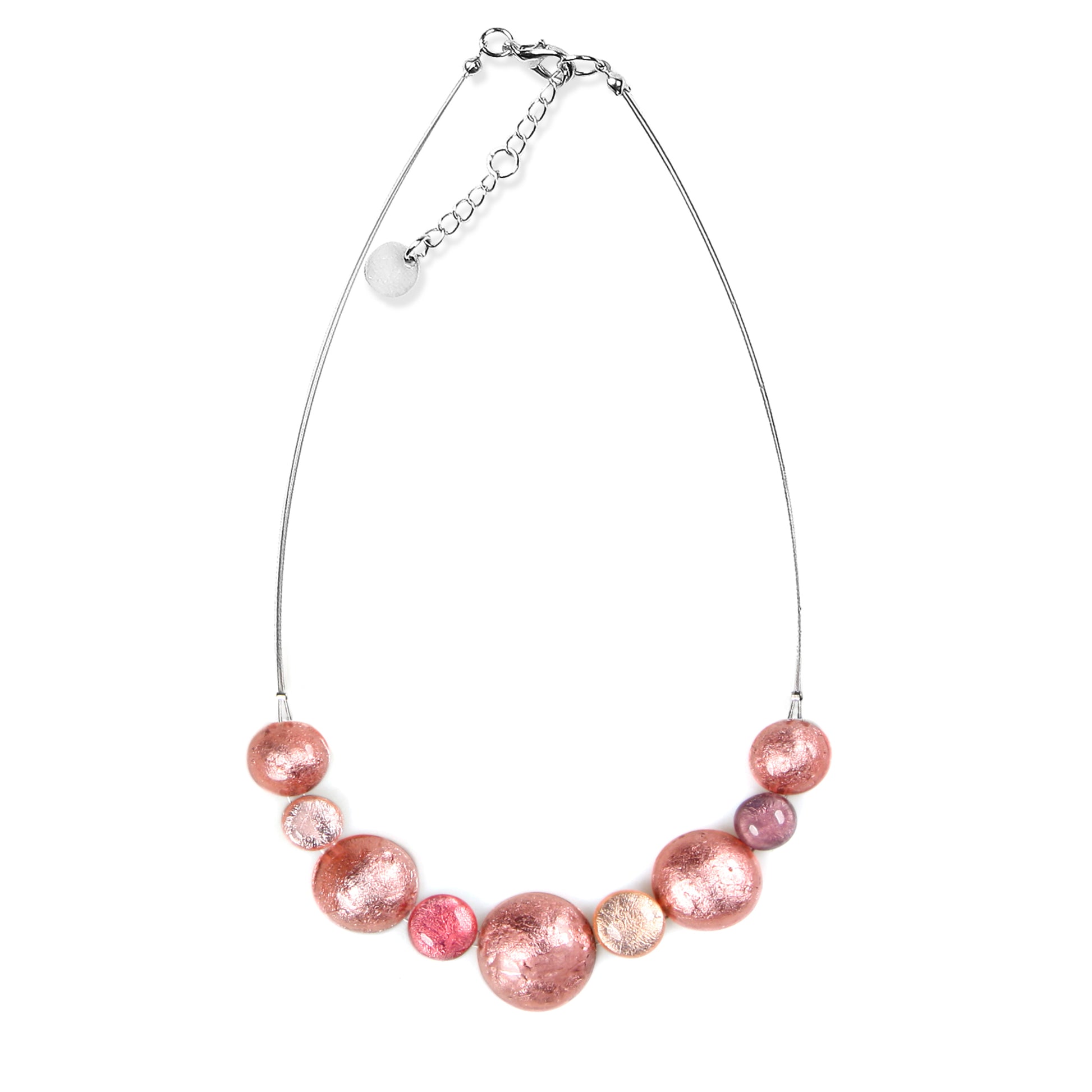 Rose Cabouchon Shiny Classic Necklace