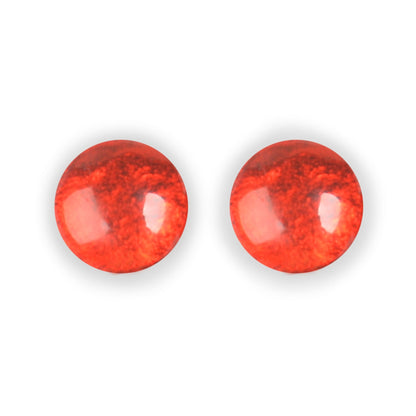 Chilli Cabouchon Shiny Large Stud Earrings | The Jewellery Stop