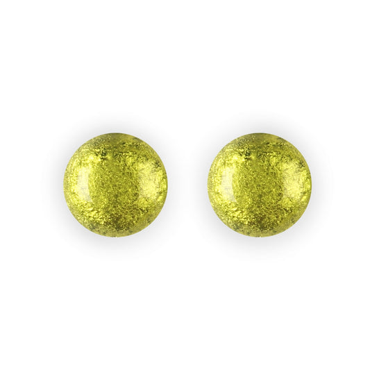 Citrus Cabouchon Shiny Large Stud Earrings | The Jewellery Stop